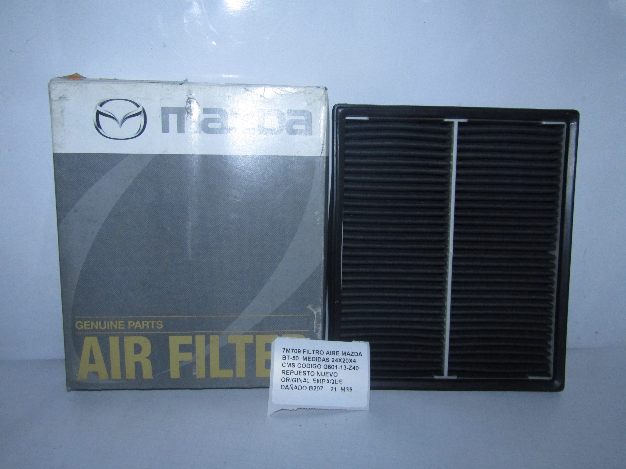 Filtro Aire Mazda Bt-50 Medidas 24x20x4 Cms Cod G601-13-z40 - foto 3