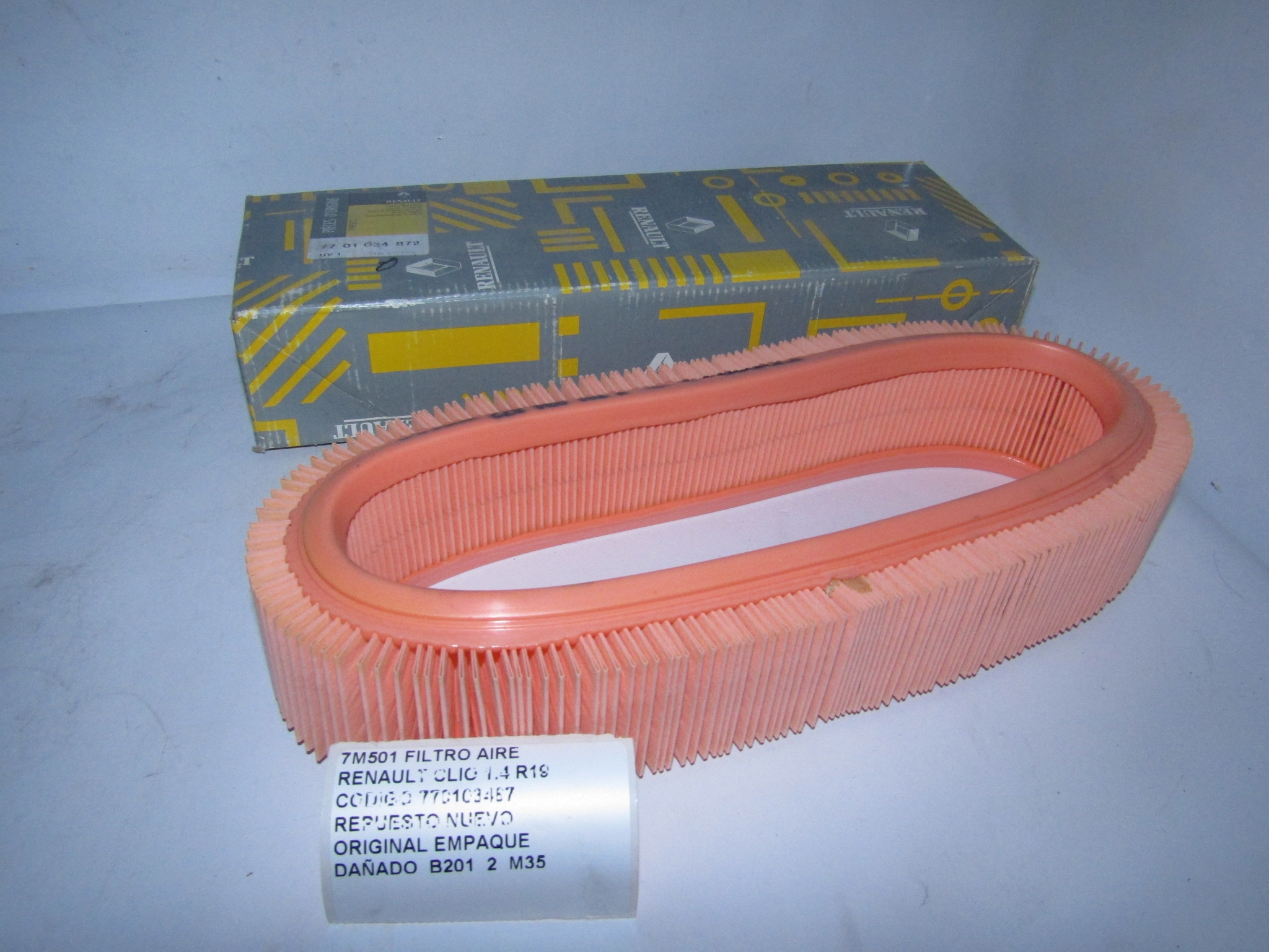 Filtro Aire Renault Clio 1.4 R19 Codigo 770103487 - foto 2