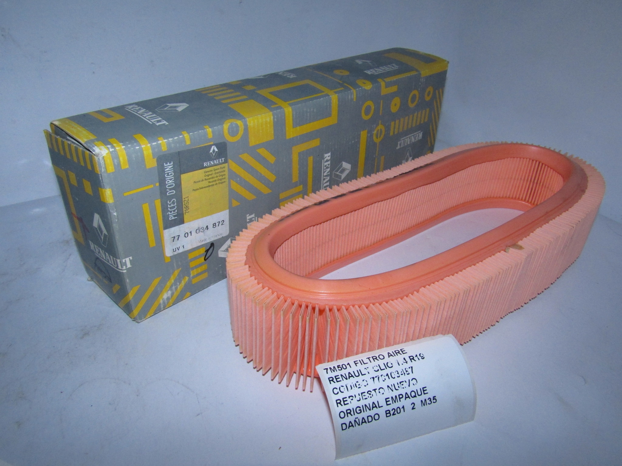 Filtro Aire Renault Clio 1.4 R19 Codigo 770103487 - foto 3