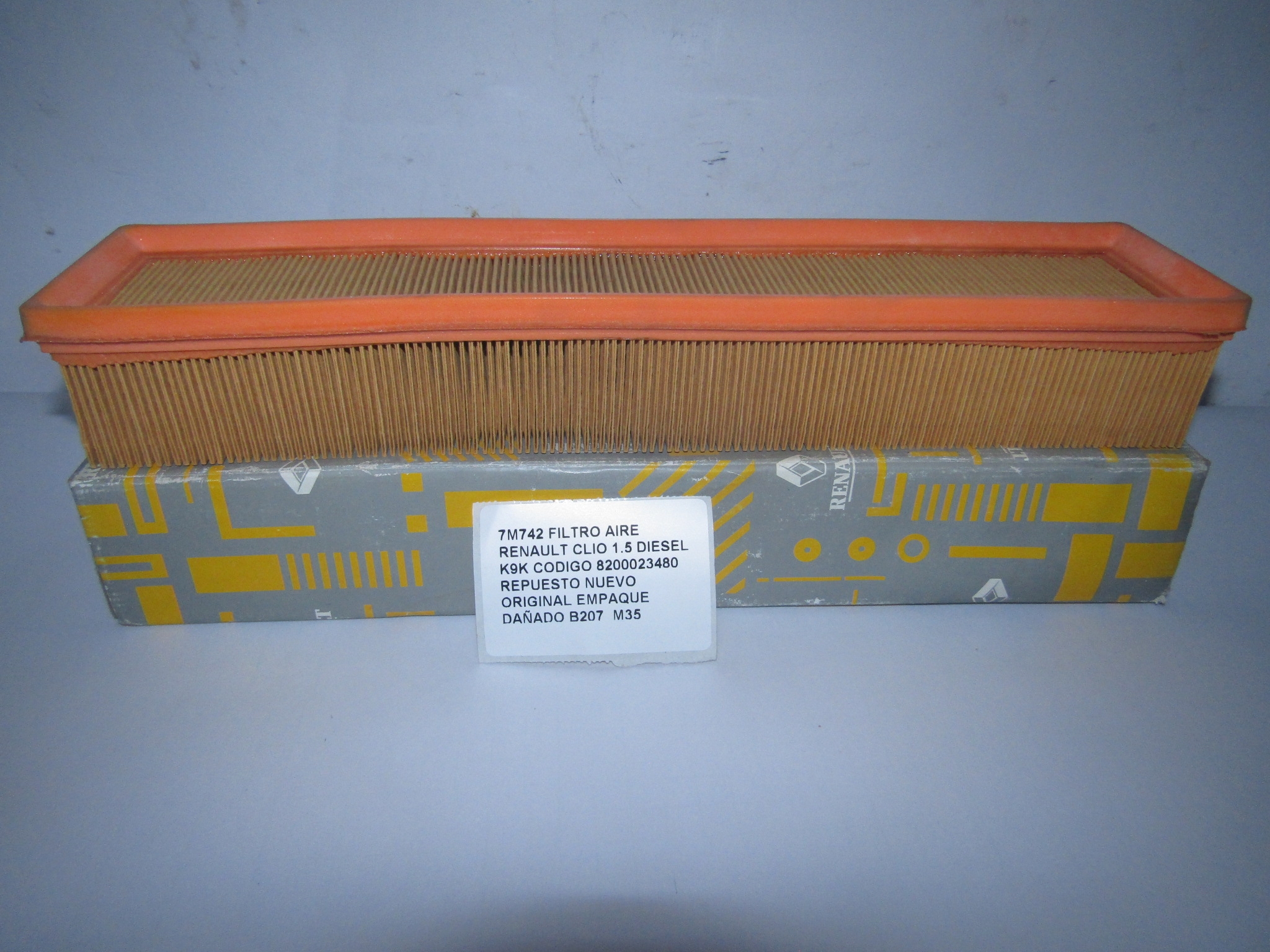 Filtro Aire Renault Clio 1.5 Diesel K9k Codigo 8200023480