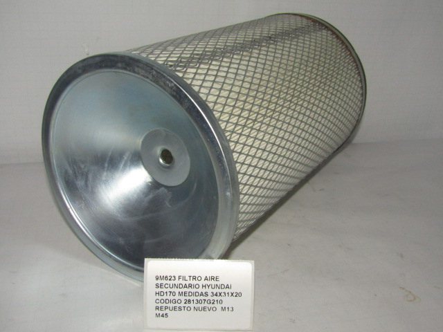 Filtro Aire Secundario Hyundai Hd170 Hd250 Hd370 34x31x20 - foto 2