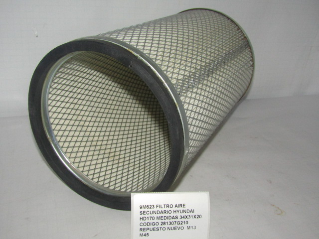 Filtro Aire Secundario Hyundai Hd170 Hd250 Hd370 34x31x20 - foto 3