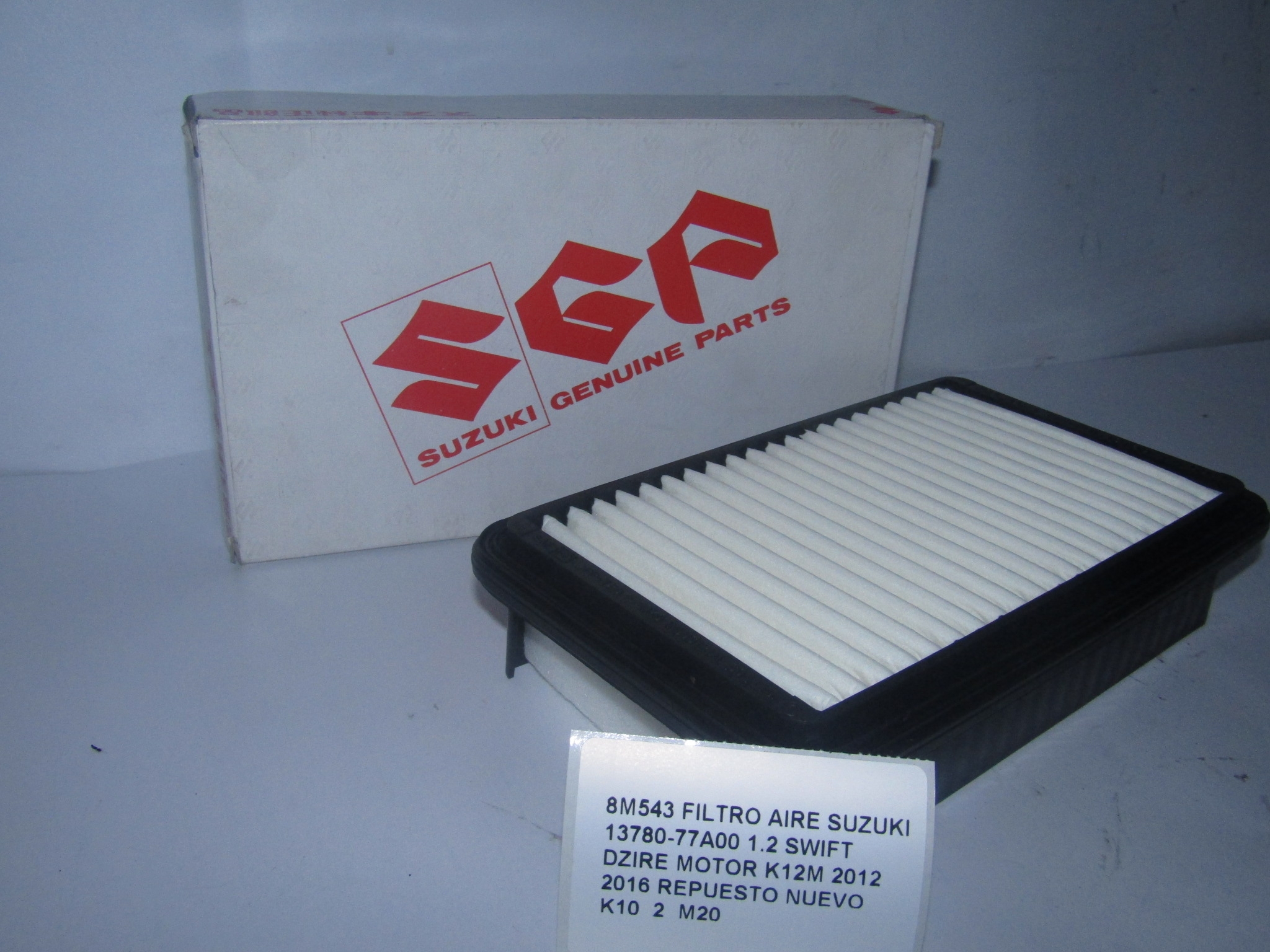 Filtro Aire Suzuki 13780-77a00 1.2 Swift Dzire K12m 2012/16 - foto 2