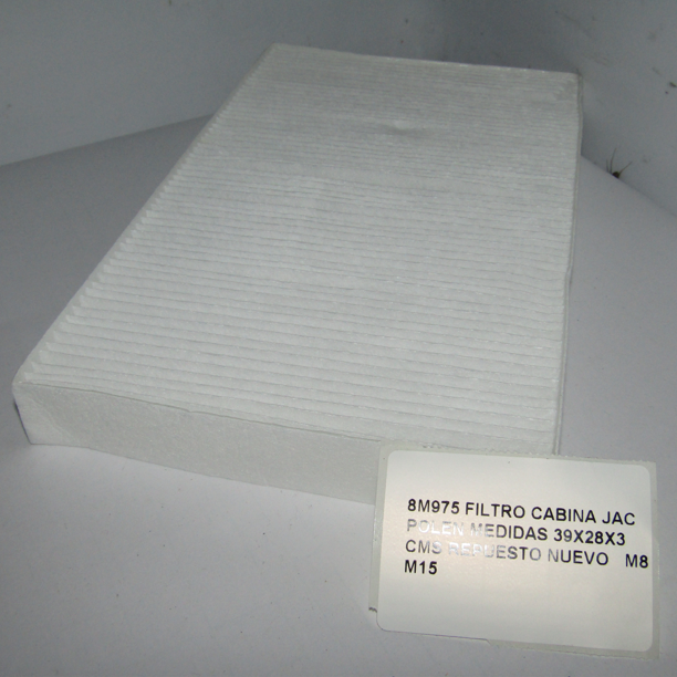 Filtro Cabina Jac Polen Medidas 39x28x3 Cms