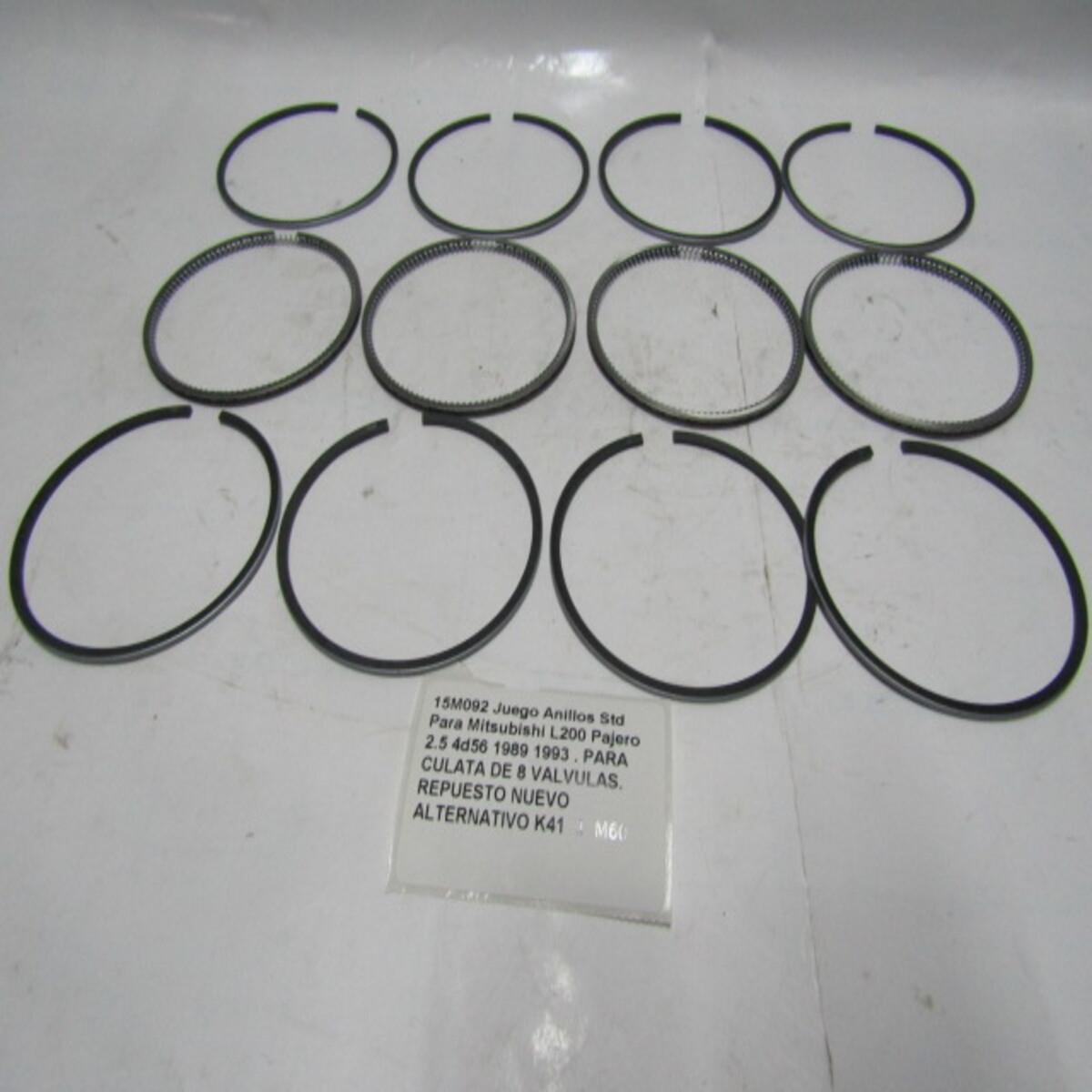 Juego Anillos Std Mitsubishi L200 Pajero 2.5 4d56 1989 1993 - foto 3