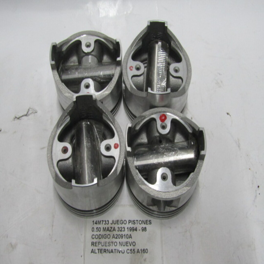 Juego Pistones 0.50 Mazda 323 1994 1995 1996 1997 1998 - foto 6