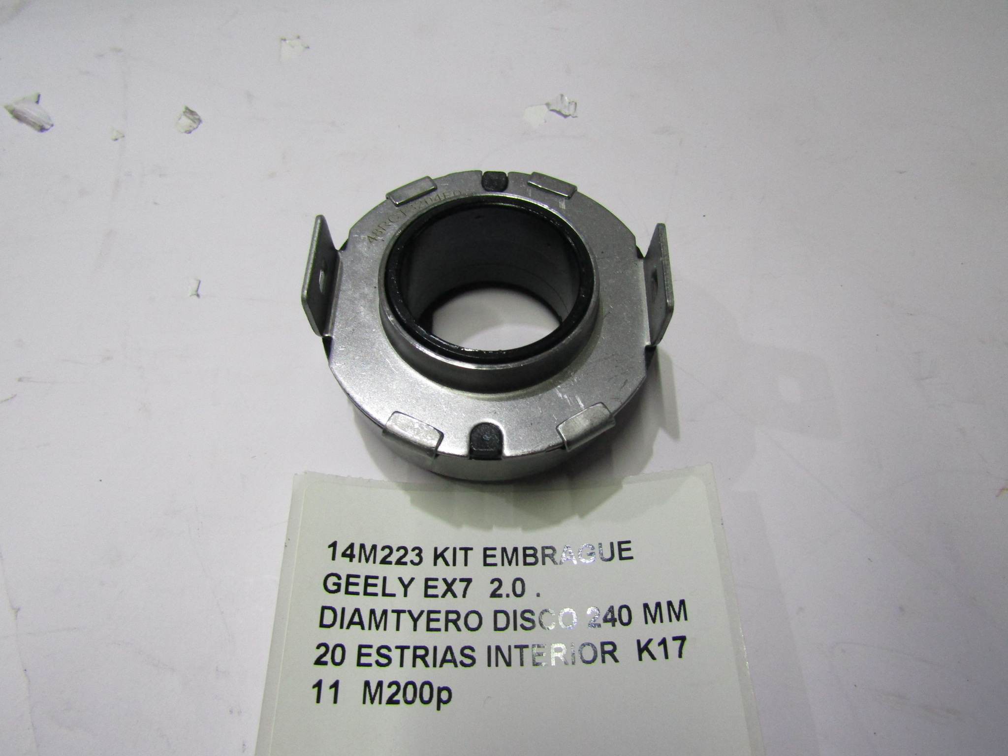 Kit Embrague Geely Ex7 2.0 Disco 240 Mm 20 Estrias Interior - foto 8
