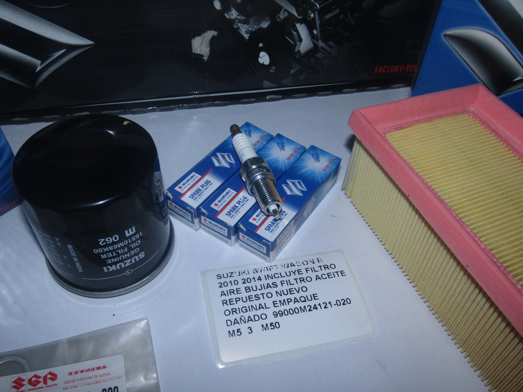 Kit Mantenimiento Suzuki Swift Wagon R 2010 2014 - foto 2
