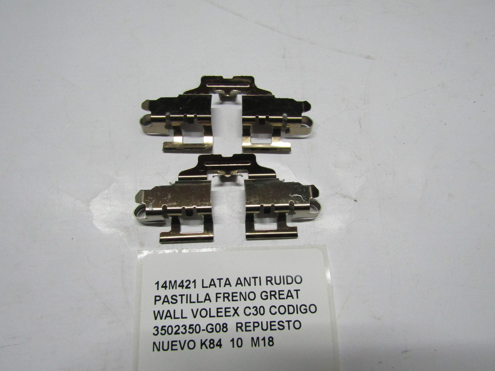 Lata Anti Ruido Pastilla Freno Great Wall Voleex 3502350-g08 - foto 2