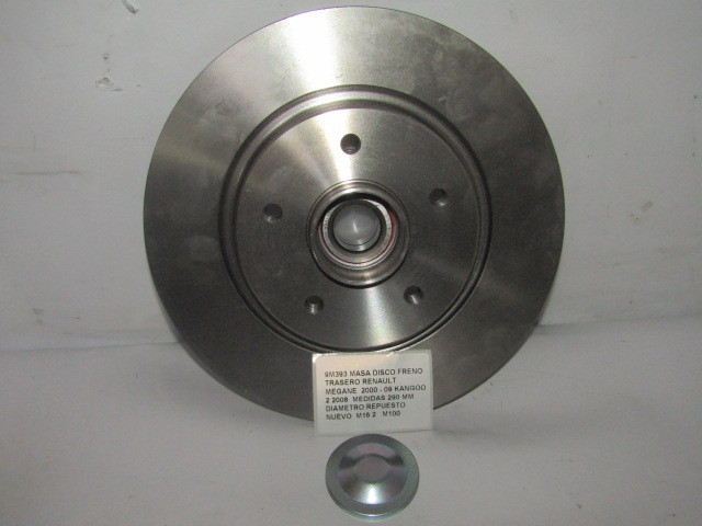 Masa Disco Freno Trasero Renault Megane 2000 - 09 Kangoo 2