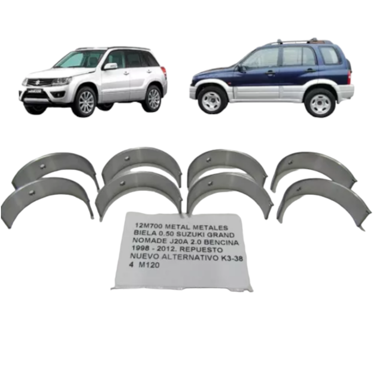 Metal Metales Biela 0.50 Suzuki Grand Nomade J20a 1998-2012