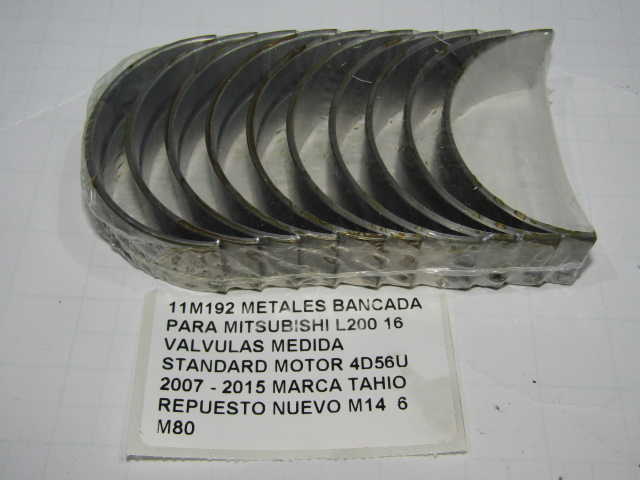 Metales Bancada Mitsubishi L200 2.5 Std 16v 4d56u 2007- 2015 - foto 3