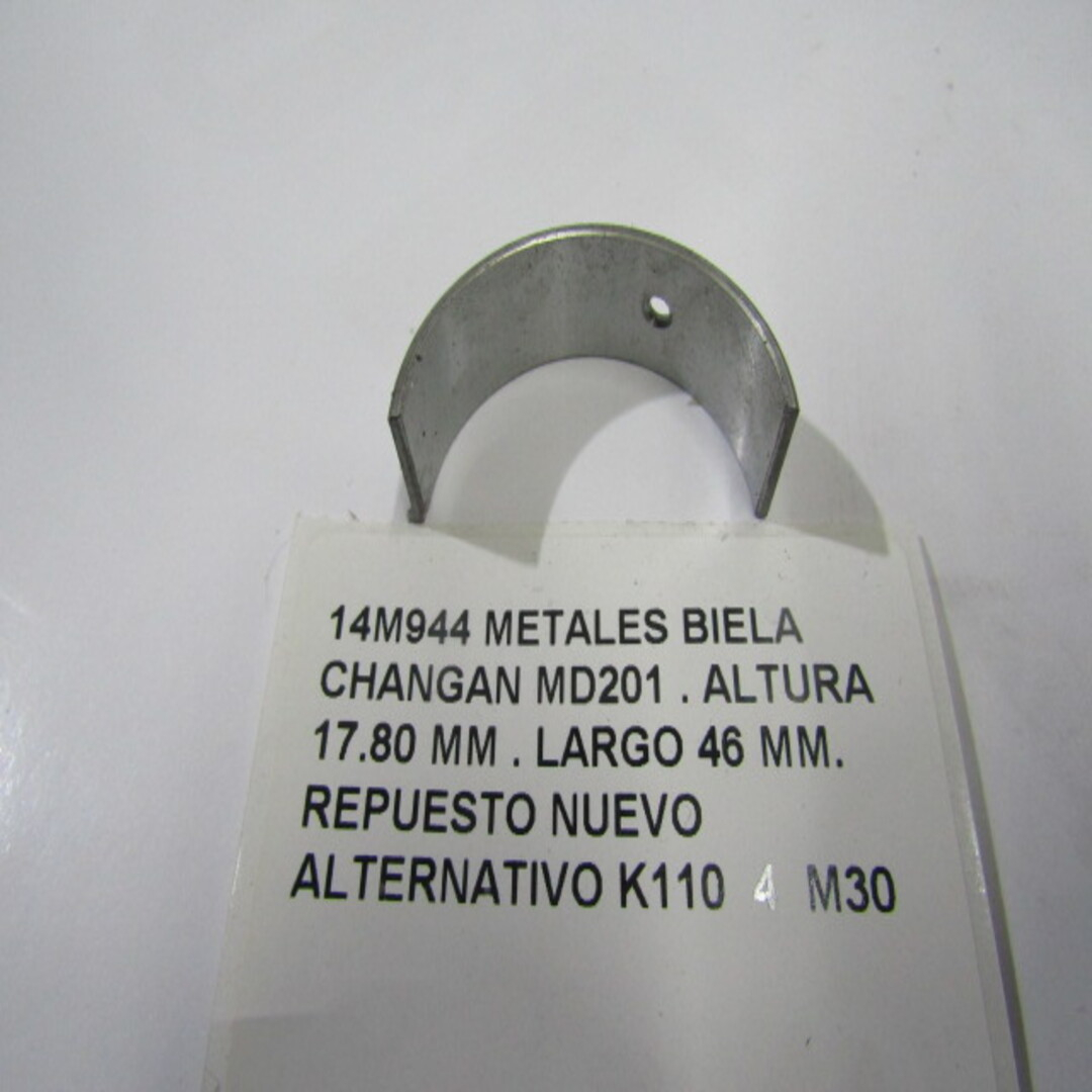 Metales Biela Changan Md201 . Altura 17.80 Mm . Largo 46 Mm - foto 4