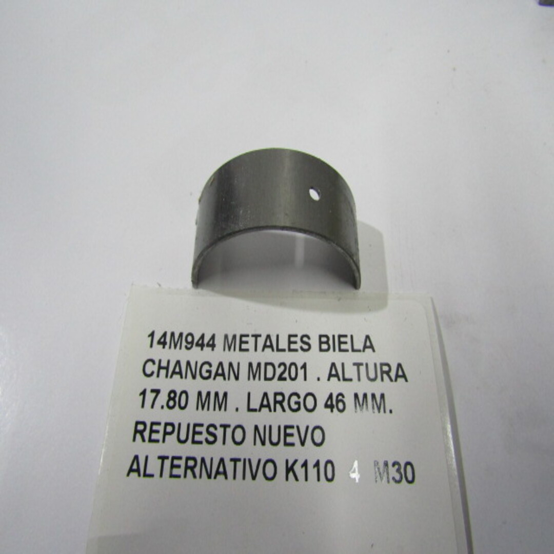 Metales Biela Changan Md201 . Altura 17.80 Mm . Largo 46 Mm - foto 5