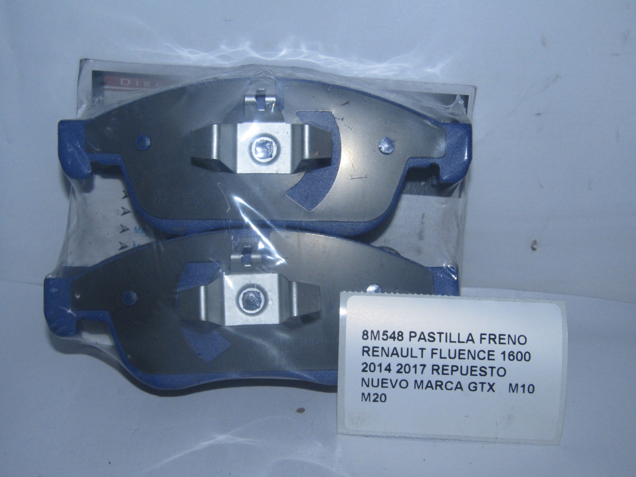 Pastilla Freno Renault Fluence 1600 2014 2017 - foto 2