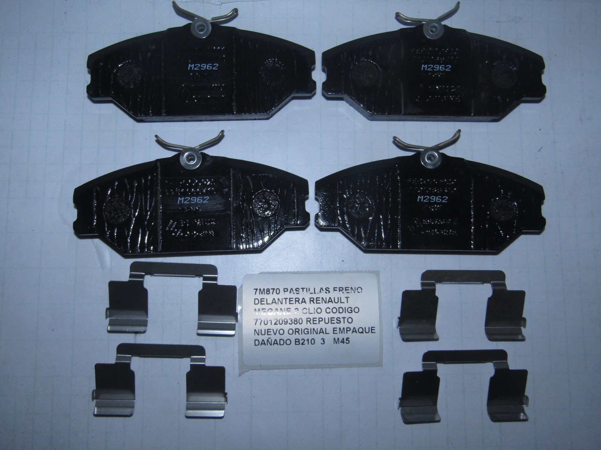 Pastillas Freno Delantera Renault Megane 2 Clio 7701209380
