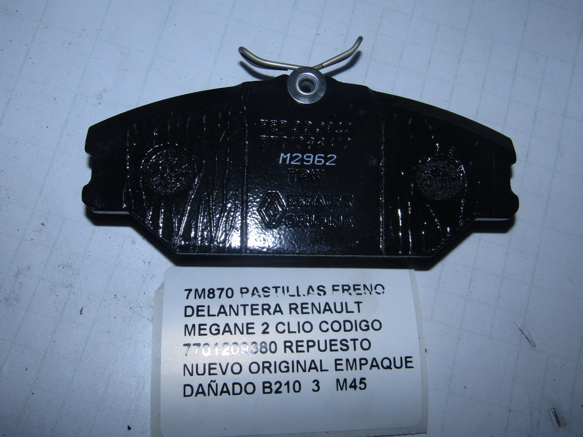 Pastillas Freno Delantera Renault Megane 2 Clio 7701209380 - foto 3