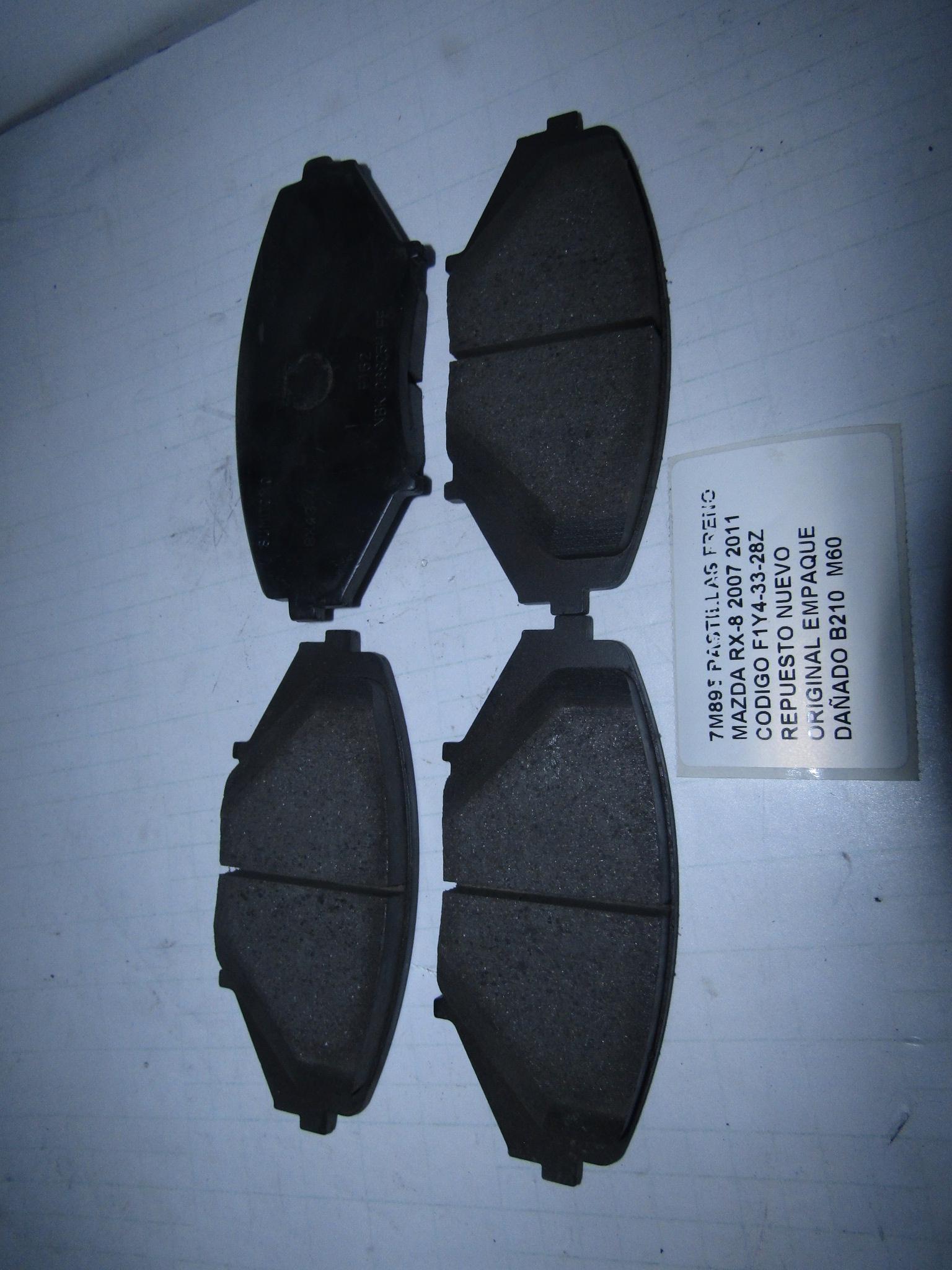 Pastillas Freno Mazda Rx-8 2007 2011 Codigo F1y4-33-28z - foto 3
