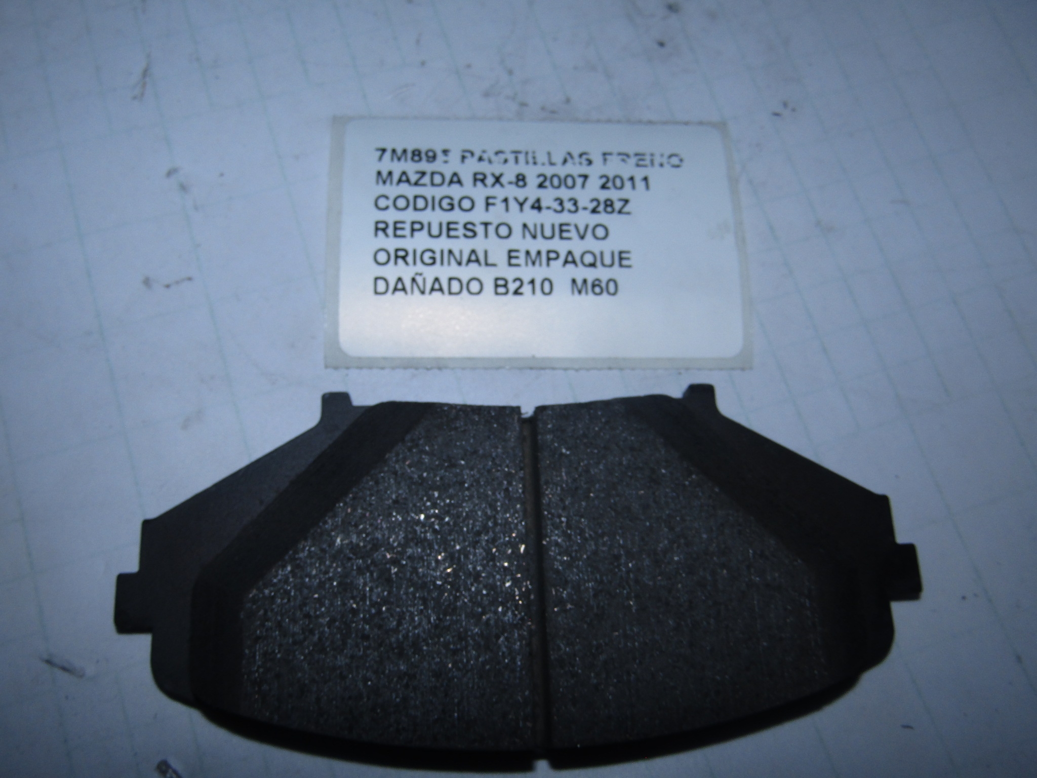 Pastillas Freno Mazda Rx-8 2007 2011 Codigo F1y4-33-28z - foto 4