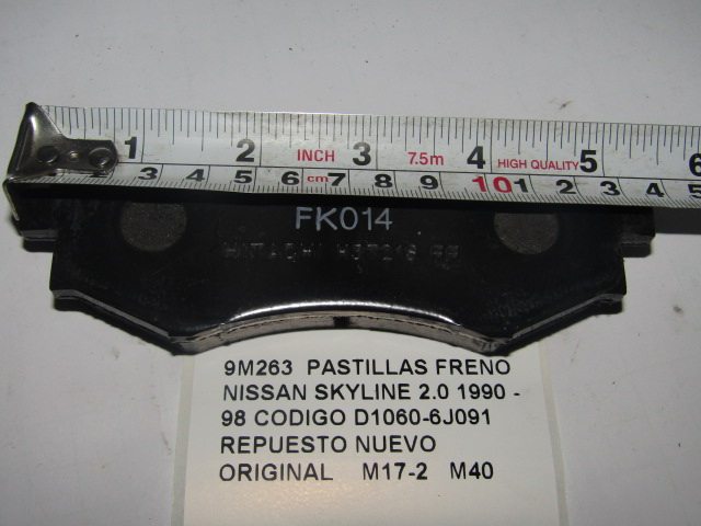 Pastillas Freno Nissan Skyline 2.0 1990 - 98 Cod D1060-6j091 - foto 3