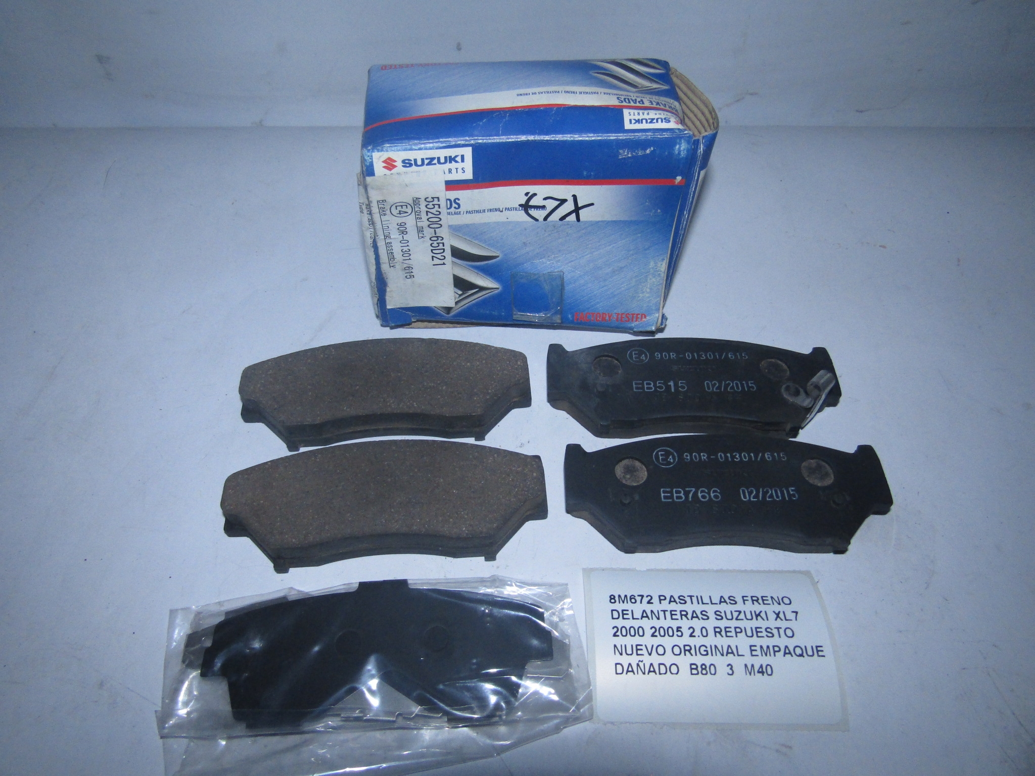 Pastillas Freno Suzuki Grand Vitara Xl7 2.0 Delanteras - foto 2