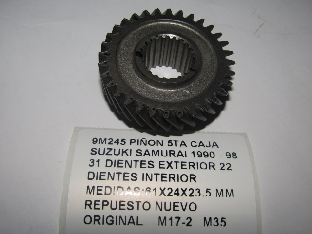 Piñon 5ta Caja Suzuki Samurai 1990 - 98 31 - foto 2