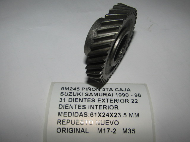 Piñon 5ta Caja Suzuki Samurai 1990 - 98 31 - foto 3
