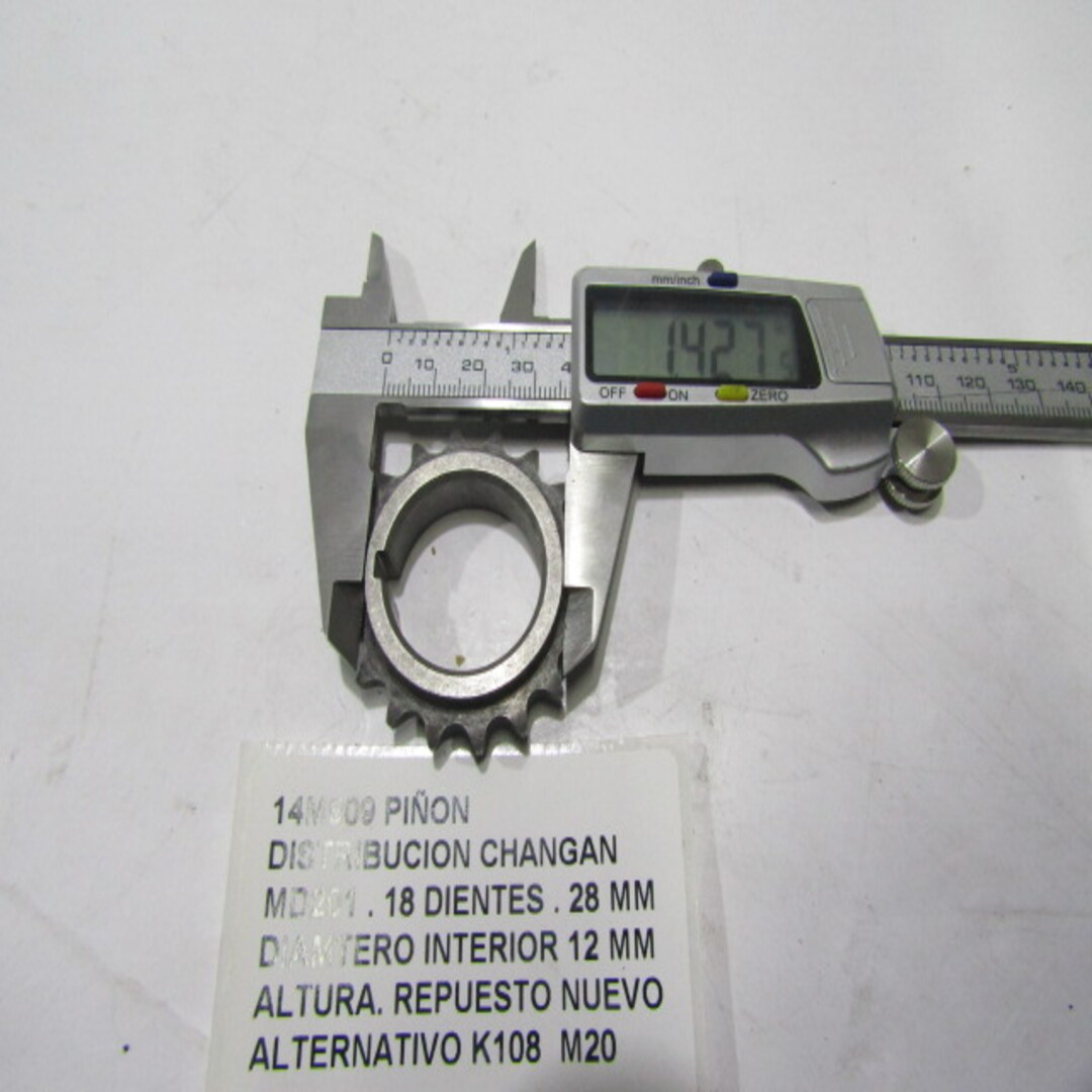 Piñon Distribucion Changan Md201 . 18 Dientes 28 Mm Diamtero - foto 4
