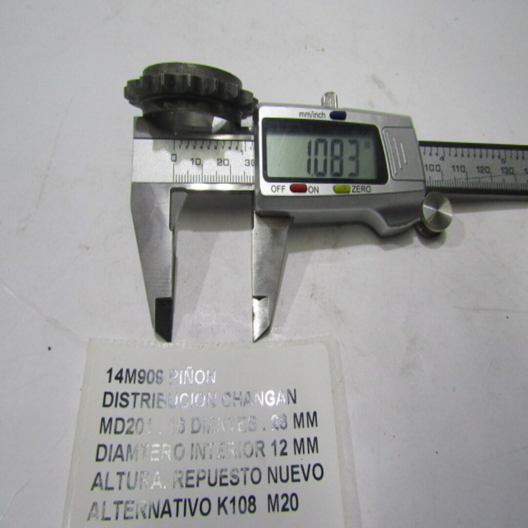 Piñon Distribucion Changan Md201 . 18 Dientes 28 Mm Diamtero - foto 5
