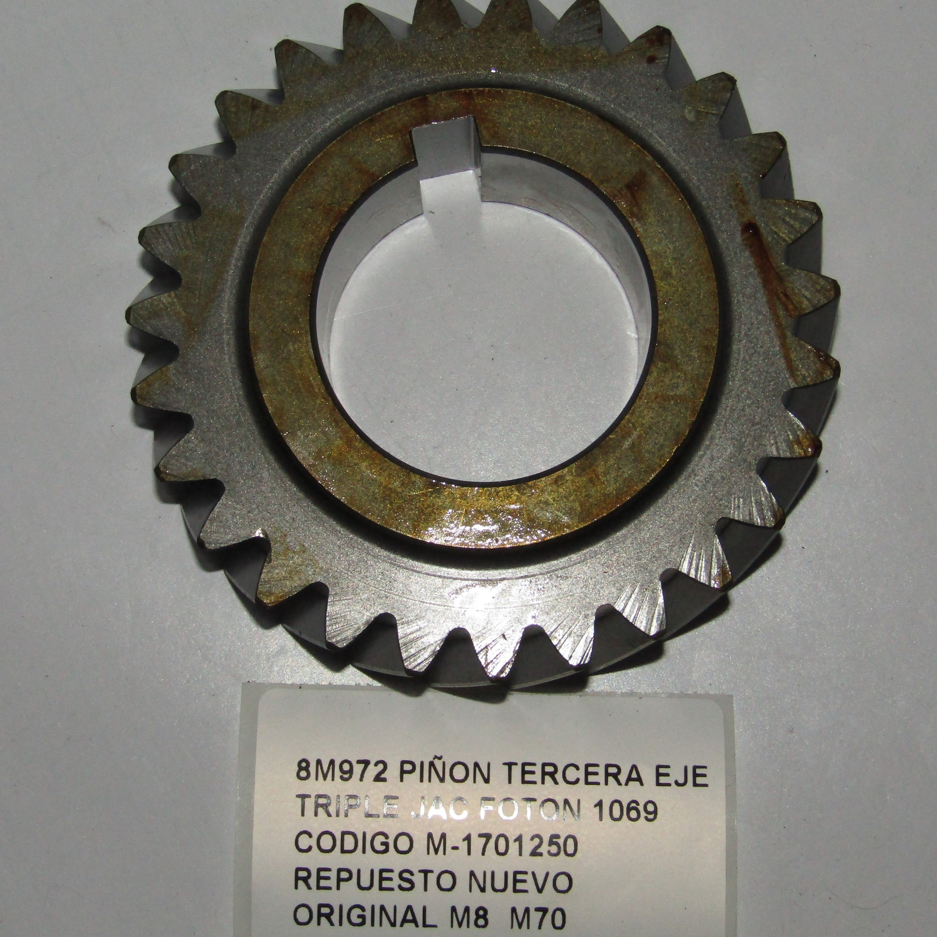 Piñon Tercera Eje Triple Jac Foton 1069 Codigo M-1701250 - foto 3