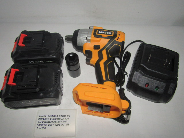 Pistola Dado 1/2 Impacto Electrica 430 Nm 2 Baterias 21v