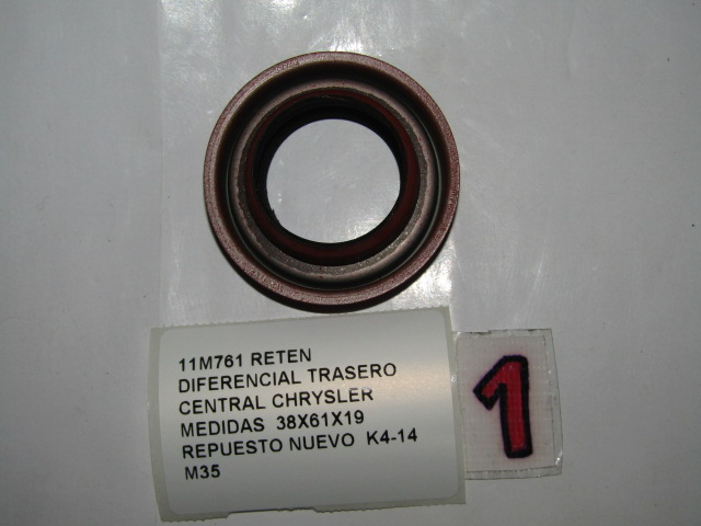 Reten Diferencial Trasero Central Chrysler Medidas 38x61x19 - foto 3