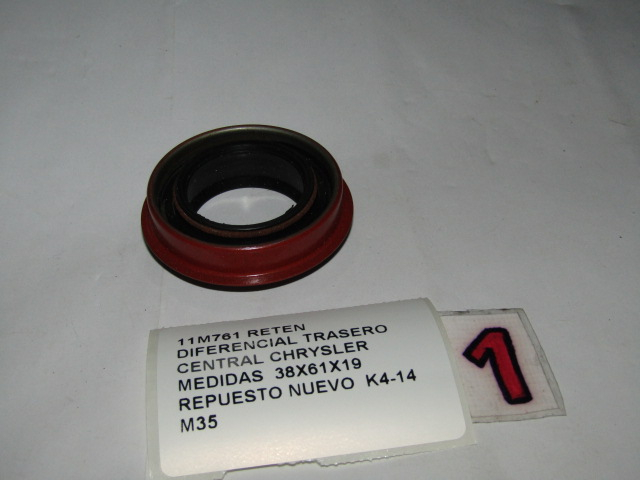 Reten Diferencial Trasero Central Chrysler Medidas 38x61x19 - foto 4