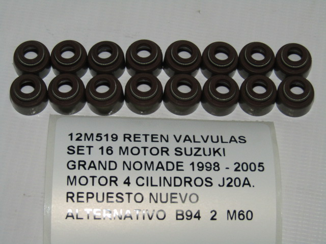 Reten Valvulas Set 16 Suzuki Grand Nomade 1998 - 2005 J20a - foto 3