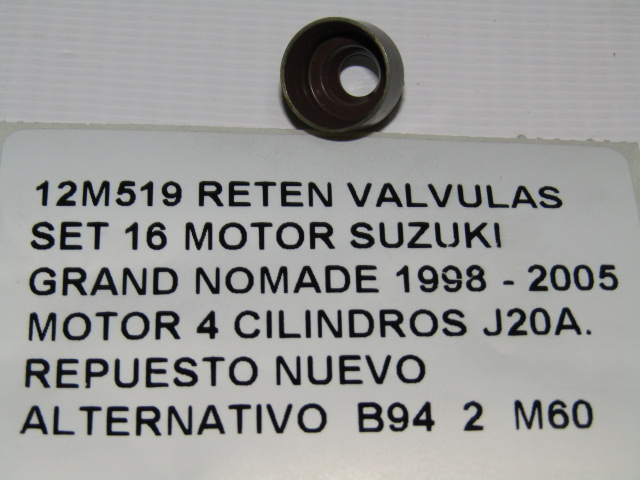 Reten Valvulas Set 16 Suzuki Grand Nomade 1998 - 2005 J20a - foto 5