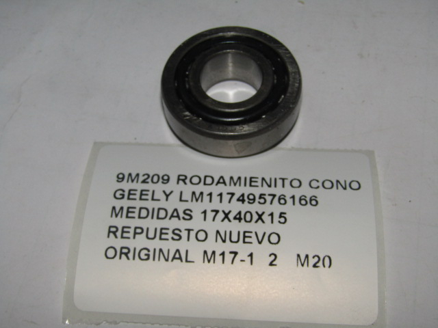 Rodamienito Cono Geely Lm11749576166 Medidas 17x40x15