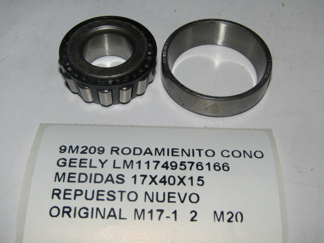 Rodamienito Cono Geely Lm11749576166 Medidas 17x40x15 - foto 3