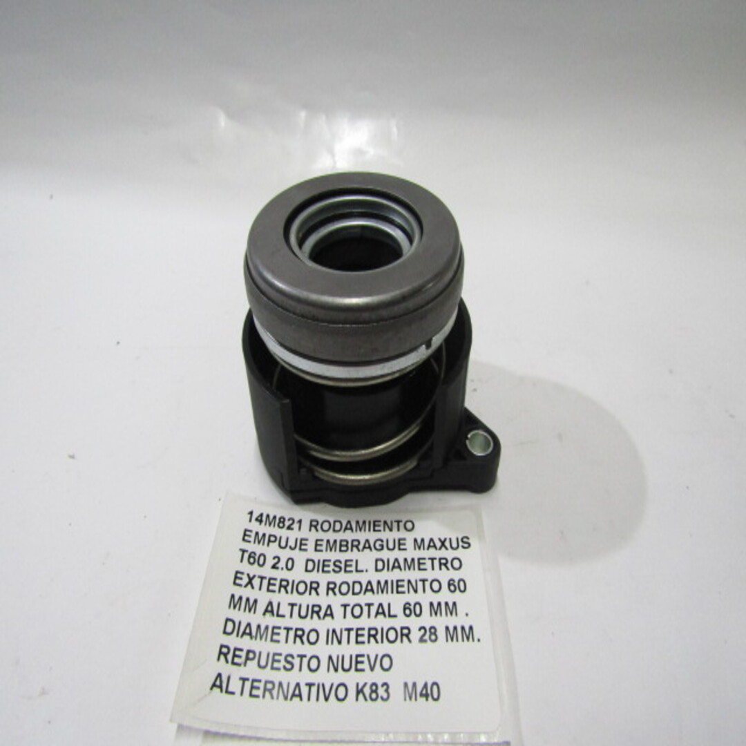 Rodamiento Empuje Embrague Maxus T60 2.0 Diesel - foto 5