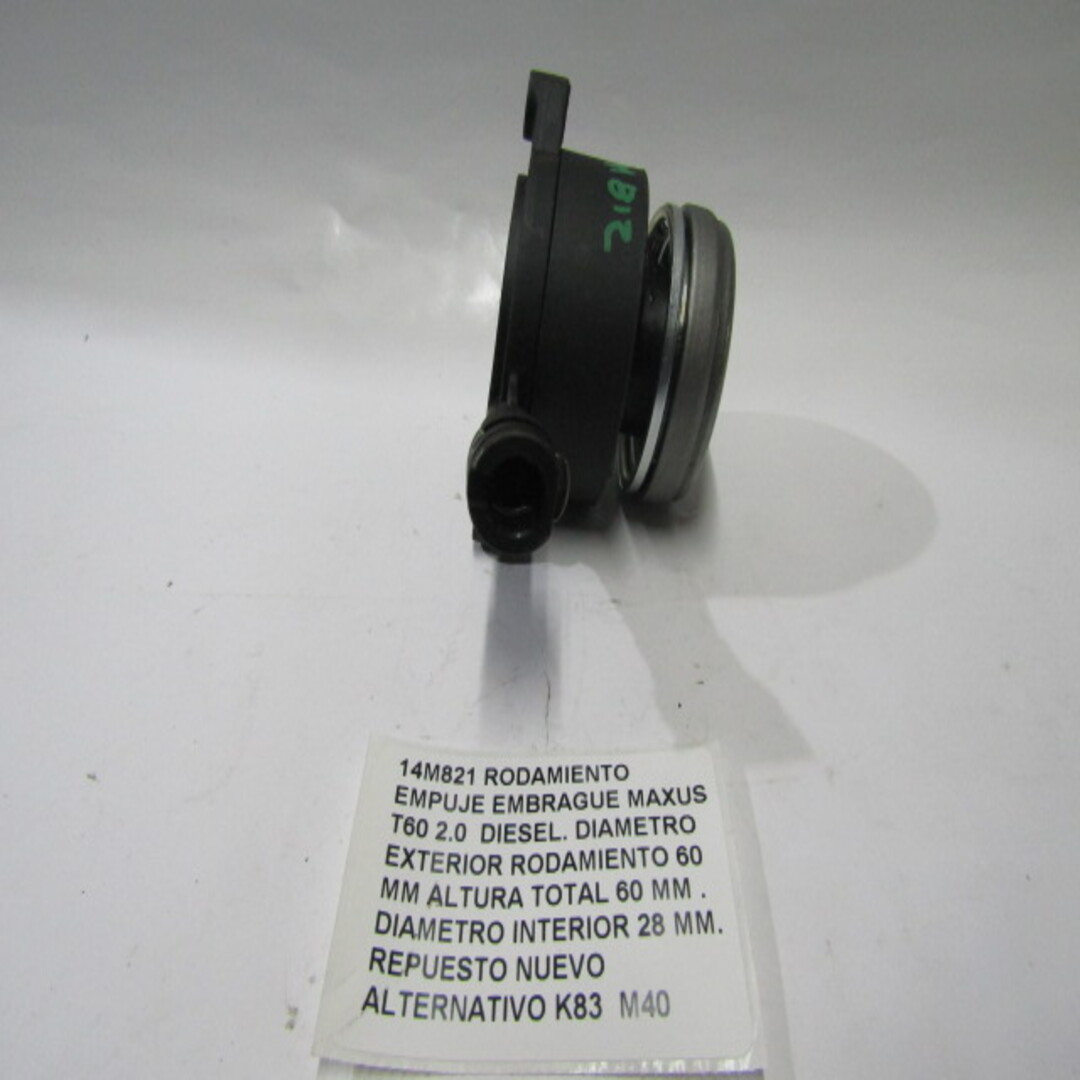 Rodamiento Empuje Embrague Maxus T60 2.0 Diesel - foto 7