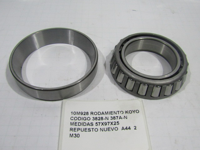 Rodamiento Koyo Codigo 3828-n 387a-n Medidas 57x97x25 - foto 2