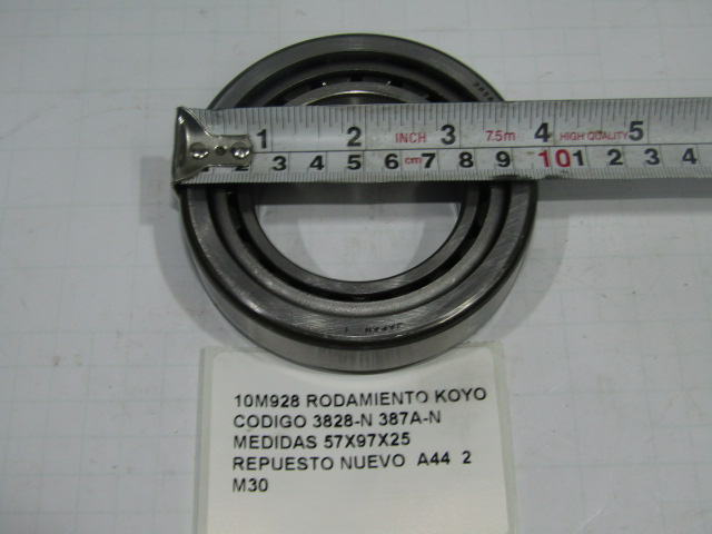 Rodamiento Koyo Codigo 3828-n 387a-n Medidas 57x97x25 - foto 3