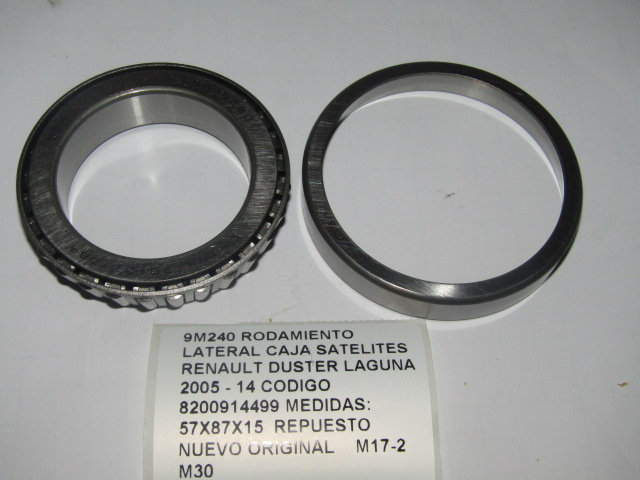 Rodamiento Lateral Caja Satelites Renault Duster Laguna 2005