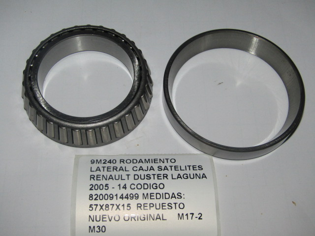 Rodamiento Lateral Caja Satelites Renault Duster Laguna 2005 - foto 2