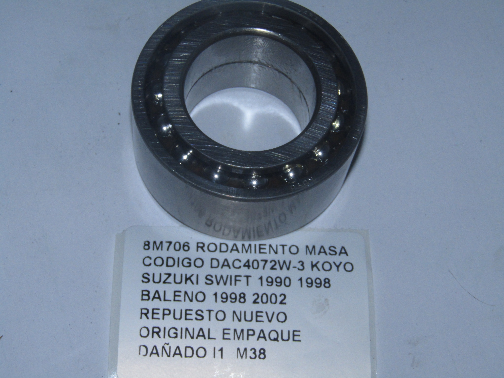 Rodamiento Masa Codigo Dac4072w-3 Koyo Suzuki Swift/baleno - foto 3