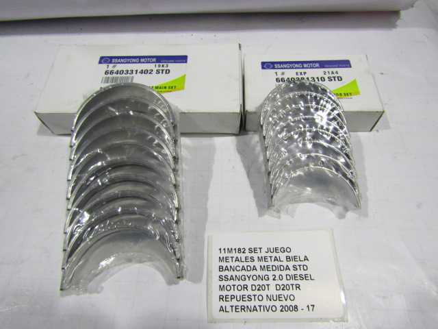 Set Juego Metales Metal Biela Bancada Ssangyong D20t 2008-17 - foto 2