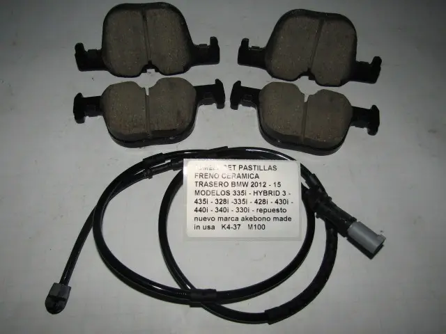 Set Pastilla Freno Ceramica Trasero Bmw 2012 2013 2014 2015 - foto 2