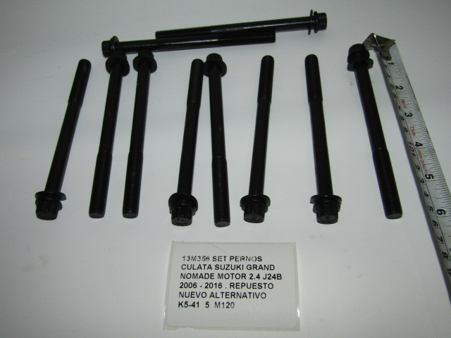Set Pernos Culata Suzuki Grand Nomade 2.4 J24b 2006 - 2016 - foto 3