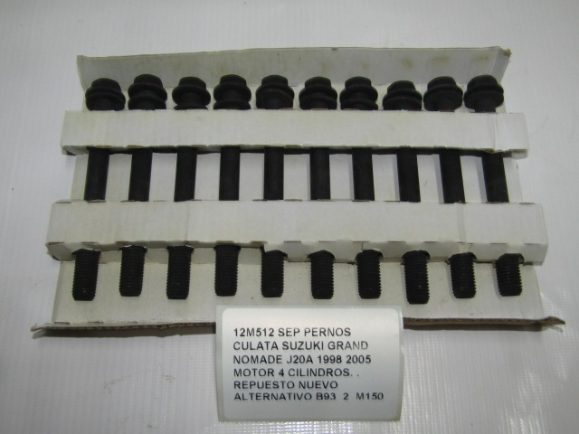 Set Pernos Culata Suzuki Grand Nomade J20a 1998 2005