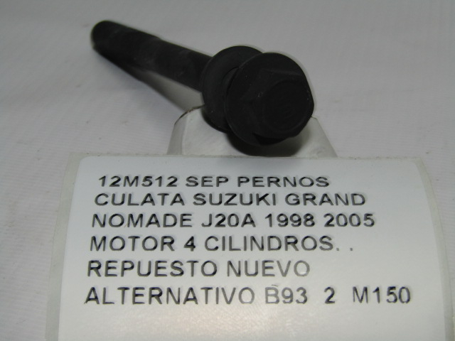 Set Pernos Culata Suzuki Grand Nomade J20a 1998 2005 - foto 2