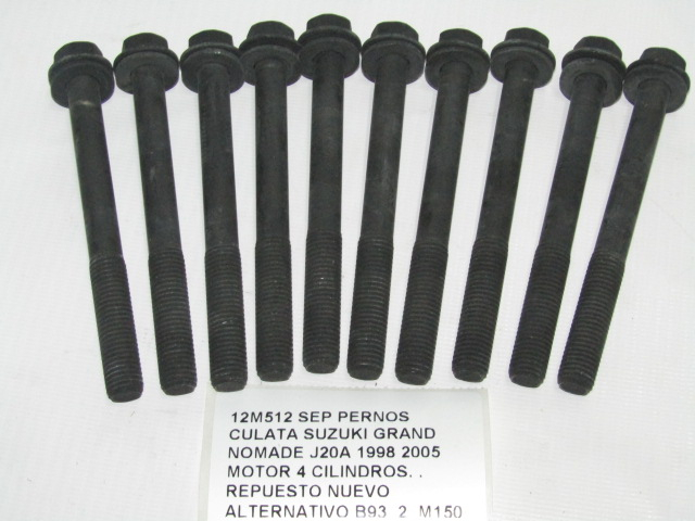 Set Pernos Culata Suzuki Grand Nomade J20a 1998 2005 - foto 3